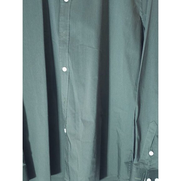 Coofandy XL Dark Green Long Sleeve Button Dress Shirt - Picture 2 of 9